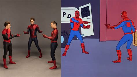 spiderman pointing meme|spider-man pointing meme explained.